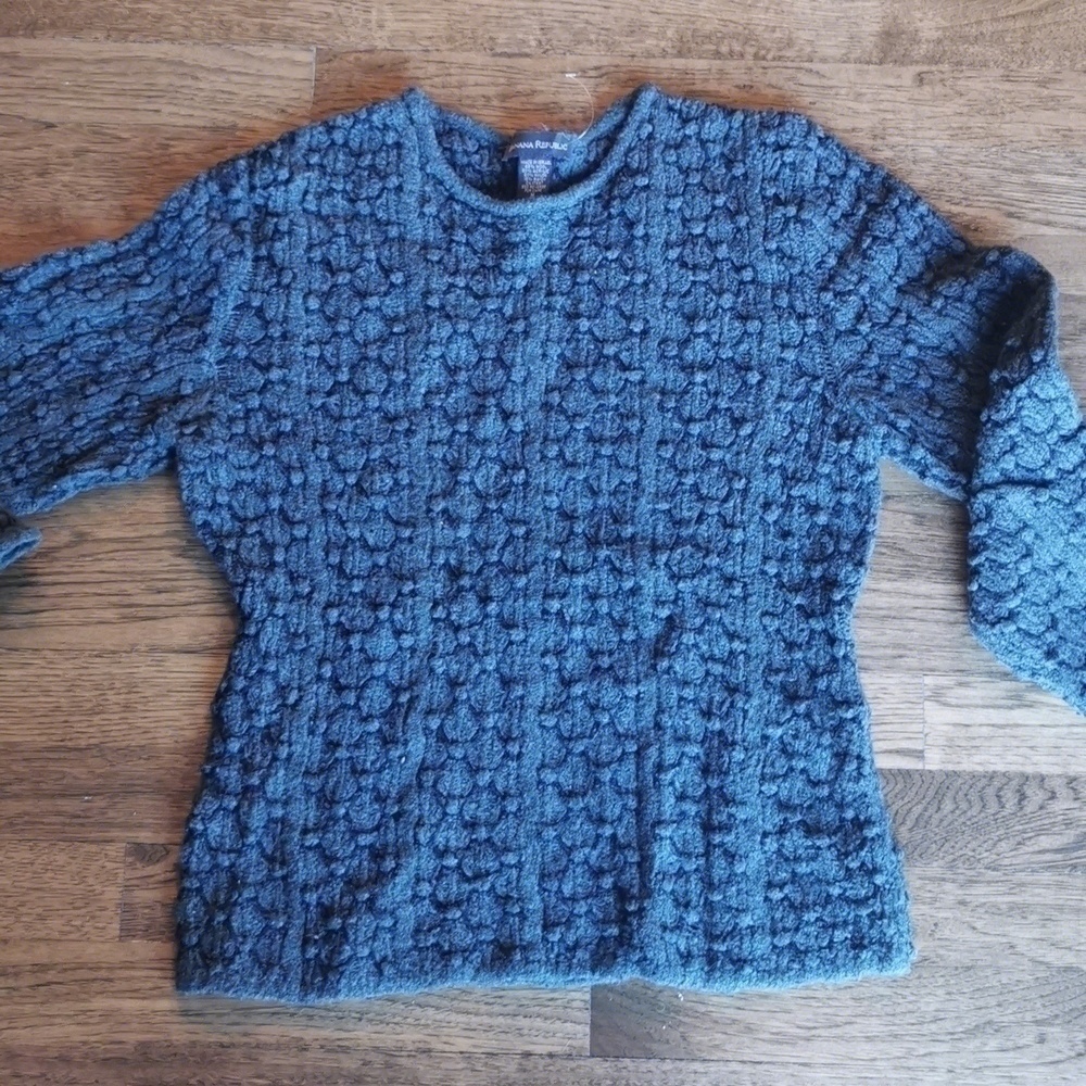 𝅺BANANA Republic Textured Wool Blend Sweater M